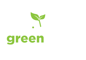 Green and White Green Pedal Logo