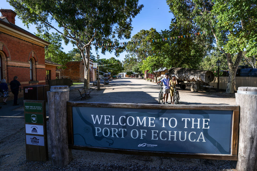Riding in the Historic Echuca Port Area